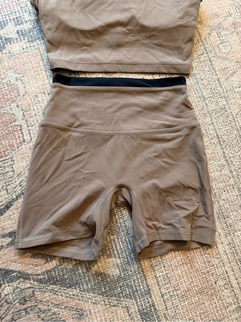 Abercrombie & Fitch YPB studioFLEX Two-Piece Active Set in Taupe - Picture 2 of 5